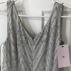 BHLDN Blaise bridesmaid dress. Size 0. Color Fog.
